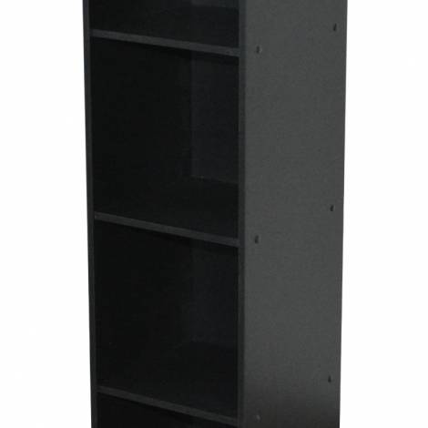 mobile 4 scomparti verticale nero|